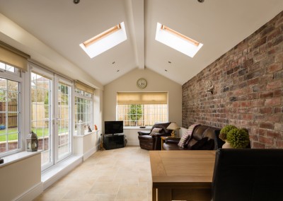 spacious house extension interior